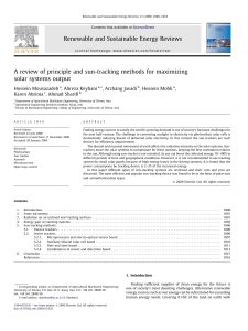 Renewable and Sustainable Energy Reviews