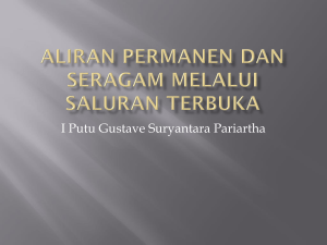 Aliran Permanen & Seragam Saluran Terbuka