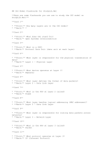 ## OSI Model Flashcards for StudyLi