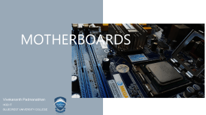 MOTHERBOARDS - Student Copy