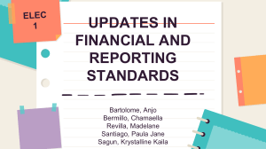 ELEC 1 - UPDATES IN FINANCIAL REPORTING AND STANDARD
