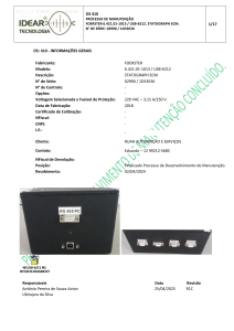 OS410 PROCESSO DE MANUTENÇÃO - FOERSTER STATOGRAPH ECM USB-6212 NS 1D53E3B