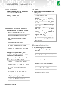 Tiếng Anh 8 Friends Plus Extra Worksheet GramVocab 3star