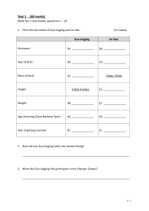 1920 S1 T2 Revision Paper (Reading) - Question-Answer Book