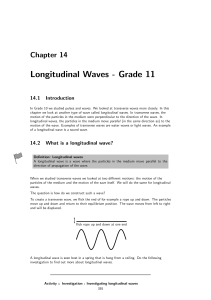 14 Longitudinal Waves