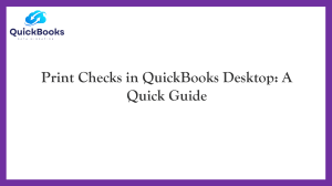 Step-by-Step Guide For Printing Checks in QuickBooks Desktop
