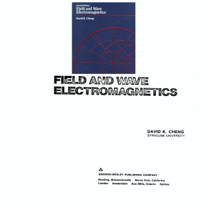 David K. Cheng - Field and Wave Electromagnetics-Addison Wesley (1983)