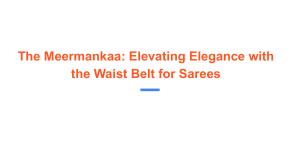 The Meermankaa  Elevating Elegance with the Waist Belt for Sarees (1)
