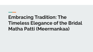 Embracing Tradition  The Timeless Elegance of the Bridal Matha Patti (Meermankaa)