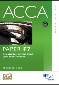 ACCA F7 Financial Reporting INT Study Te