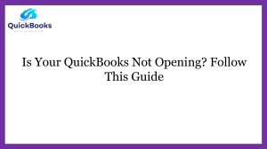 Simple Guide To fix QuickBooks not opening issue