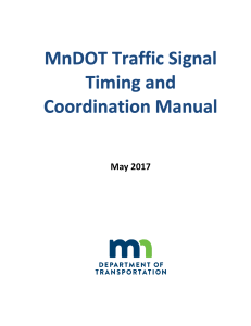 MnDOT Traffic Signal Timing and Coordination Manual