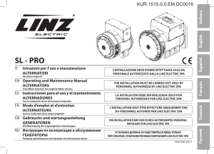 36. РЭ генератор Linz SL - PRO KUR.1515.0.0.EM.DC0016
