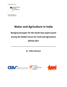 Water Agriculture India