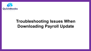 Issues When Downloading Payroll Update: Common Solutions and Fixes