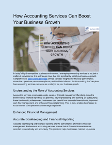 How Accounting Services Can Boost Your Business Growth