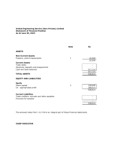 United Engineering Service Financial Statement 2023