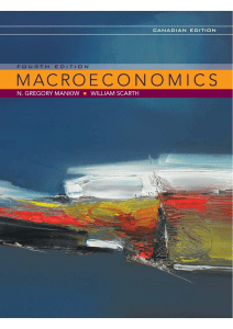Macroeconomics 4th Canadian Ed ition by