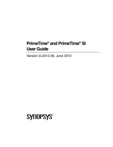 PrimeTime SI User Guide 2012
