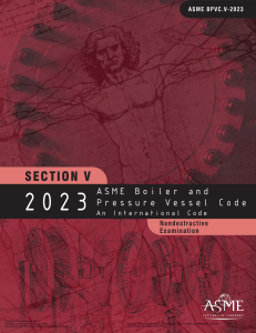 ASME V - NonDestructive Examination - 2023