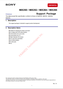 IMX250 Support Package