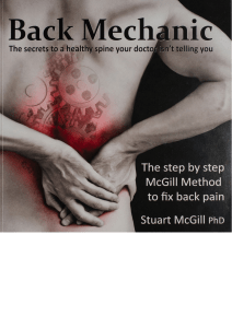 Back Mechanic by Dr Stuart McGill