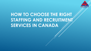 How to Choose the Right Staffing and Recruitment