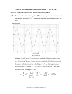 engineering vibration Problems and Solutions for Section 1.2