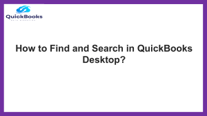 A Quick Guide How to Find and Search in QuickBooks