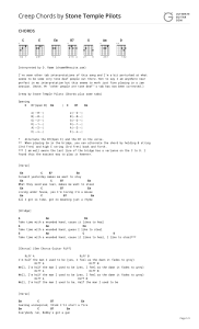 Creep Chords (ver 2) by Stone Temple Pilotstabs @ Ultimate Guitar Archive