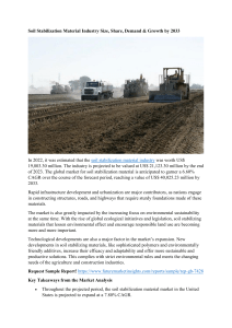 Soil Stabilization Material Industry Size, Share, Demand & Growth by 2033