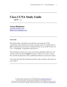 ccna studyguide