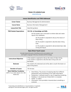 Lesson Plan Data Mining Basics (1)