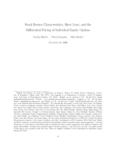 Stock return characteristics, skew laws, and the differential pricing of individual equity option