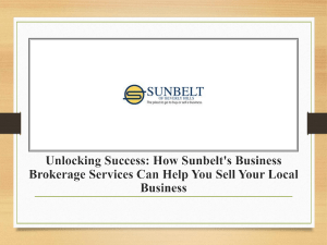 Unlocking Success How Sunbelt's Business Brokerage Services Can Help You Sell Your Local Business