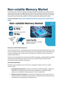 Non-volatile Memory Market - Global Growth, Share, Trends, Demand and Analysis Report Forecast 2031