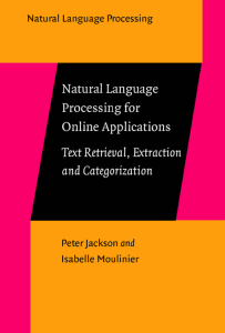(Natural Language Planning) Peter Jackson, Isabelle Moulinier - Natural language processing for online applications  text retrieval, extraction and categorization-John Benjamins Publishing Co (2002)