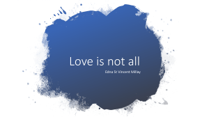 Love is not all