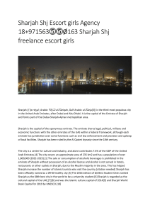 Sharjah Shj Escort girls Agency 18+971563⓹⓹Ø163 Sharjah Shj freelance escort girls