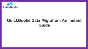 QuickBooks Data Migration An Instant Guide