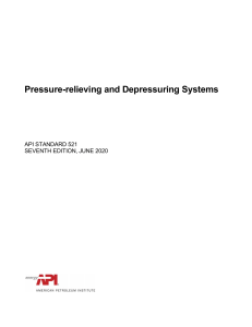 API Std 521 7Th Ed 2020-Pressure Relieving And Depressuring Systems
