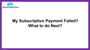 A Quick Guide to Resolve My Subscription Payment Failed issue