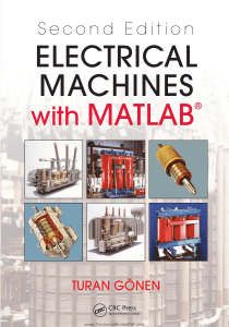 Electrical Machines with MATLAB Second Edition By Turan Gonen