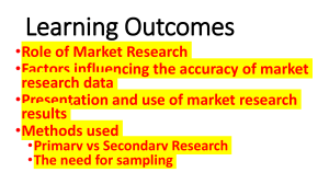 3.2 Market Research