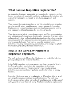 Inspection Engineer 