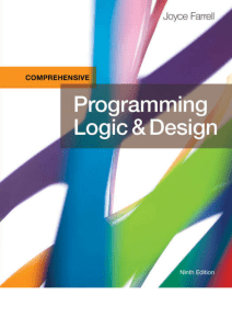 Joyce Farrell - Programming Logic and Design, Comprehensive 9 ed (2018, Cengage Learning) - libgen.li