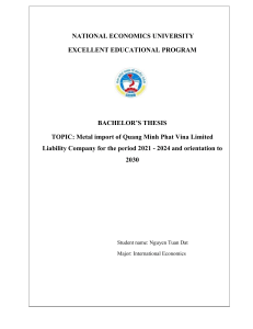 Bachelor thesis - Nguyen Tuan Dat