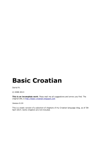 Basic Croatian Version 0.24