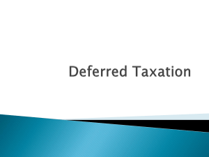 Deferred Taxation
