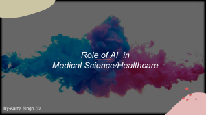 Role of AI  in